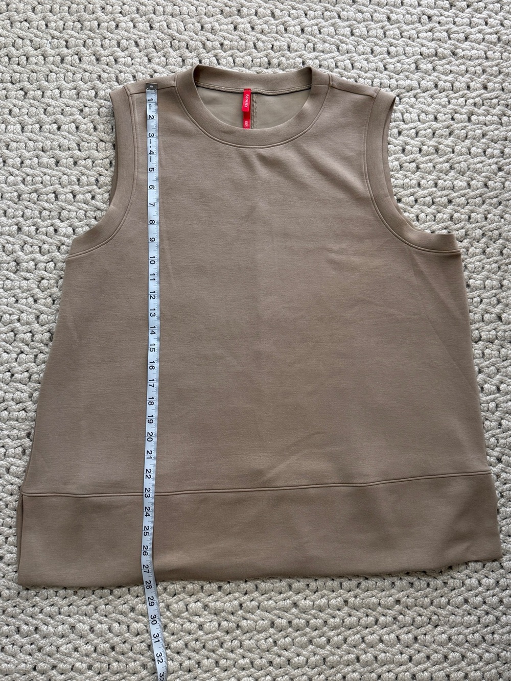 SPANX AirEssentials Fawn Tan Tunic Tank Muscle Tee 2X - Picture 11 of 12